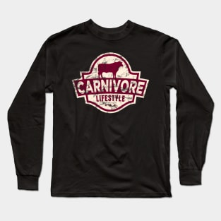 Distressed Carnivore Lifestyle Long Sleeve T-Shirt